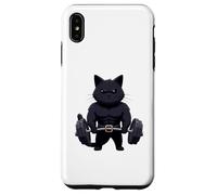 Salle de Musculation Jacked Black Cat Coque pour iPhone XS Max