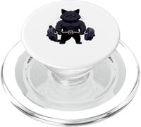 Salle de Musculation Jacked Black Cat PopSockets PopGrip pour MagSafe