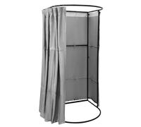 Salle de réglage pour boutique, dressing portable, salle de réglage indépendante, écran de confidentialité mobile, cadre en métal avec crochets, rideaux, pour extérieur, intérieur, bureau