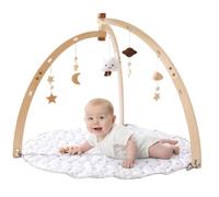Salle de sport en bois pour bébé - Salle de sport élégante en bois naturel avec jouets, salle de sport pour bébé | Salle de sport portative au sol pour les nouveau-nés et les tout-petits, s