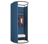 Salle d'essayage Cabine d'essayage mobile temporaire for magasin de vêtements, cabine d'essayage pliable en forme de U avec protection de la vie privée cabine d'essayages(Color5,100*95*200cm)