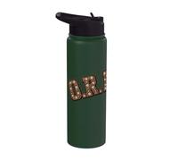 Salle d'opération OU infirmière Automne Automne Saison Typographie Stainless Steel Insulated Water Bottle