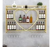 Salle Suspendu à vin Suspendu, Porte-Verre à vin Commercial Moderne, Porte-vin à Un Montant Mural de Grande capacité pour Les Bouteilles de vin, Porte-vin Industrielle, décoration Murale, pour Le Bar
