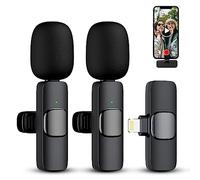 SallyFashion Micro Cravate sans Fil pour iOS, Microphone Plug-Play, Microphone-Cravate Portable pour l'Enregistrement Vidéo, Réduction du Bruit/Aucune Application et Bluetooth Nécessaire