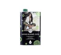 Sally's Premium Huile d'olive extra vierge dans un bidon de recharge - Variétés pures, récolte précoce, pressée à froid - Bouteilles faites à la main en İznik - 1000 ml - Excellente huile d'olive de