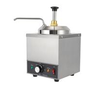 Salmeee Distributeur de chocolat électrique 650 W - En acier inoxydable - Distributeur de chocolat avec pompe - Pour bouteille de sauce - Garde au chaud - Distributeur de sauce au chocolat