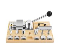 Salmeee Machine à cintrer les bagues pour orfèvrerie manuelle pour métaux mous < 3 mm, outil d'orfèvrerie avec 7 formes pour bagues, boucles d'oreilles
