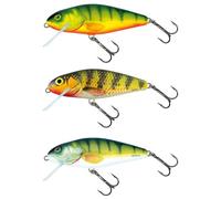 Salmo Leurres Perche Flottants Perch Holographique Gris Shiner 8cm 12cm