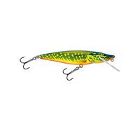 Salmo Pike Wobbler Leurre pour brochet, sandre, perche, leurre de brochet, leurre de bar, longueurpoidscomportement de marche, profondeur de plongée : 11 cm15 gflottant, 0,51 m, couleurs : Hot