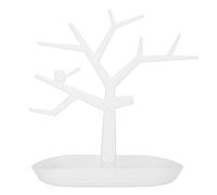 Salmue Arbre à Bijoux en métal de 3 Couleurs , Bijoux Boucles d'oreilles Bracelet Bagues Présentoir de Collier, Support Organisateur-Suspendu pour Multi-Bijoux et Belle Apparence(Blanc)
