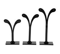 Salmue Support de Boucle d'oreille de Trois pièces, Organisateur de Boucle d'oreille/Support de présentoir de Support de Bijoux, présentoir de Boucle d'oreille Support de Bijoux, Acrylique, carnelian,