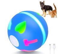 Salodal Jouet interactif pour chien, balle roulante activée par le mouvement, jouet automatique pour chiens de petite et moyenne taille, jouets d'enrichissement pour chien rechargeable par USB pour