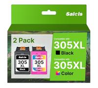 Salols 305XL Cartouches d'encre de Remplacement pour HP 305 Noir et Couleur pour HP305 XL pour HP DeskJet 2700 2710e 2720e 4120e 2721e 2710 Plus 4100 4120 Envy 6000 6020e 6032e 6032 6020 Pro 643. 0