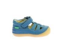 Salomés - KICKERS - Kick Sushyk - Cuir et Textile - Bleu - Fermeture Scratch 23
