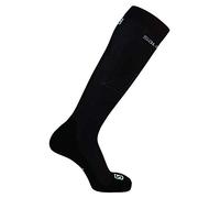 Salomon, 1 Paire de Chaussettes Hautes, Unisexes, QST, Polypropylène/Polyamide, Taille L (42-44), Noir/Gris (Black/Alloy), LC1247800