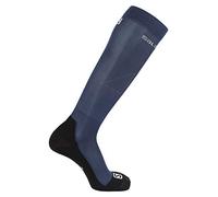 Salomon, 1 Paire de Chaussettes Hautes, Unisexes, QST, Polypropylène/Polyamide, Taille S (36-38), Gris/Noir (Quiet Shade/Night Sky), LC1247600