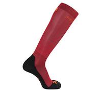Salomon, 1 Paire de Chaussettes Hautes, Unisexes, QST, Polypropylène/Polyamide, Taille S (36-38), Rouge (Cherry Tomato/Valiant Poppy), LC1247900
