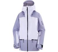 Salomon - Veste de ski imperméable - Absolute 3L Jkt W Cosmic Sky/Blue Granite pour Femme - Taille M - Gris Gris M