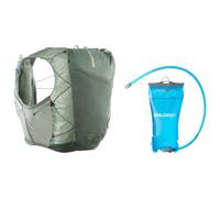 Sac d hydratation salomon active skin 12 poche a eau 1 5l vert