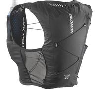 Salomon Active Skin 4 Gilet d'hydratation Trail Running Randonnée Vélo avec flasques d'hydratation incluses, Conception pensée pour Les Femmes, Facilité d’hydratation, Rangement optimisé, Noir, XL
