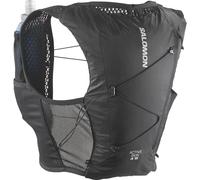 Salomon Active Skin 4 Gilet d'hydratation Trail Running Randonnée Vélo avec flasques d'hydratation incluses, Conception pensée pour Les Femmes, Facilité d’hydratation, Rangement optimisé, Noir, S