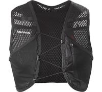 Salomon Active Skin 4 No Flasks Gilet d'hydratation Trail running Randonnée Vélo unisexe, Compatible avec gourdes souples (non incluses), Facilité d’hydratation, Fit précis, Rangement optimisé, Noir, XS