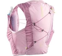 Salomon - Gilet de trail Active Skin 4 W Set - Femme - Taille L - Dusky Orchid / Kaki