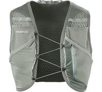 Salomon Active Skin 8 No Flasks Gilet d'hydratation Trail running Randonnée Vélo unisexe, Compatible avec gourdes souples (non incluses), Facilité d’hydratation, Fit précis, Rangement optimisé, Vert, S