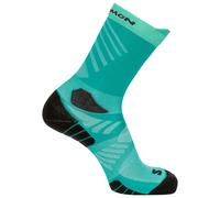 Salomon - Aero Crew - Chaussettes de running - EU 39-41 - dynasty green / waterfall
