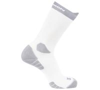Chaussettes Salomon Aero Crew blanc gris clair - L