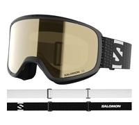 Salomon AKSIUM 2.0 Access LBF Masque, Masque Ski Anti-buée Unisexe pour Trail Running et Sports Outdoor, Noir/Or