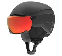Salomon Atomic Savor Visor Photo Casque De Ski avec Visière, Noir, Taille L, Absorption Maximale des Chocs, Système De Ventilation Active Aircon, Miroir Haut De Gamme, Visibilité Parfaite, 59-63 cm