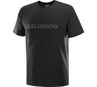 T shirt manches courtes salomon logo noir homme