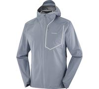Salomon - Veste de trail imperméable et coupe-vent - Bonatti Pro Jkt M Trade Winds pour Homme - Taille L - Gris Gris L