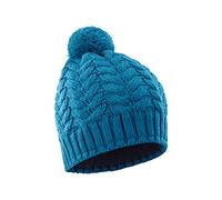 Salomon, Bonnet Pour Femme pour Randonnée et Entraînements POLY BEANIE, Bleu (Lyons Blue)/Bleu (Fjord Blue), Taille Unique, LC1142400