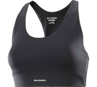 Salomon - Brassière de sport stretch - Shakeout Core Bra W Deep Black pour Femme - Taille M - Noir Noir M