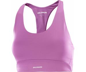 Salomon - Brassière légère stretch en polyester recyclé - Shakeout Core Bra W Iris Orchid pour Femme - Taille S - Violet Violet S