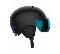Salomon - Casque de ski/snowboard - Orka Visor Black/Flash Blue - Taille Enfant 56-59 cm - Noir Noir 56-59 cm