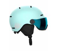 Salomon - Casque de ski/snowboard - Orka Visor Bleach Aqua/Flash Blue - Taille Enfant 53-56 cm - Bleu Bleu 53-56 cm