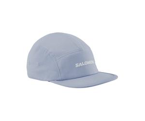 Salomon - Casquette à visière plate en coton pour un port quotidien - Logo 5 Panel Trade Winds en Coton - Taille L/XL - Gris Gris L/XL