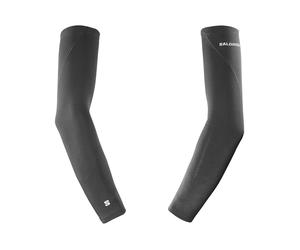 Salomon - Chaussettes légères et respirantes - Sleeves U Deep Black en Silicone - Taille S - Noir Noir S