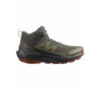 Salomon - Chaussures de randonnée en GORE-TEX - Elixir Activ Mid GTX M Peat / Black / Caramel Cafe pour Homme - Taille 9,5 UK - Marron Marron 9,5 UK