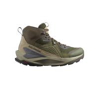 Salomon - Chaussures de randonnée en GORE-TEX - Elixir Mid GTX Peat/Vintage Khaki/Castlerock pour Homme - Taille 9 UK - Marron Marron 9 UK