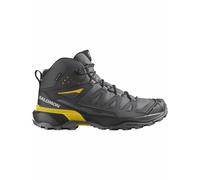 Salomon - Chaussures de randonnée en GORE-TEX - X Ultra 360 Mid GTX M Castlerock / Black / Spicy Mustard pour Homme - Taille 7,5 UK - Gris Gris 7,5 UK