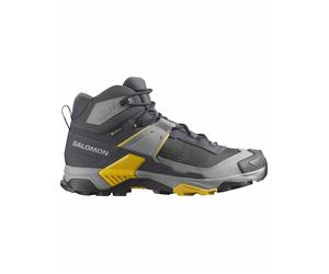 Salomon - Chaussures de randonnée en GORE-TEX - X Ultra 5 Mid GTX M Asphalt / Monument / Spicy Mustard pour Homme - Taille 7,5 UK - Gris Gris 7,5 UK