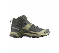 Salomon - Chaussures de randonnée en GORE-TEX - X Ultra 5 Mid GTX M Peat / Gray Green / Blue Nights pour Homme - Taille 9,5 UK - Kaki Kaki 9,5 UK