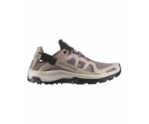 Salomon - Chaussures de randonnée journée - Techamphibian 5 W Silves/Iron/Knoc pour Femme - Taille 4,5 UK - Beige Beige 4,5 UK