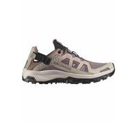 Salomon - Chaussures de randonnée journée - Techamphibian 5 W Silves/Iron/Knoc pour Femme - Taille 7 UK - Beige Beige 7 UK