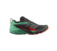 Salomon - Chaussures de trail - Sense Ride 5 Black/Bay/Cherry Tomato pour Homme - Taille 11,5 UK - Noir Noir 11,5 UK