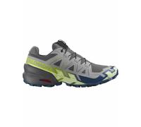Salomon - Chaussures de trail - Speedcross 6 M Castlerock / Lime Cream / Poseidon pour Homme - Taille 41 1/3 - Gris Gris 41 1/3